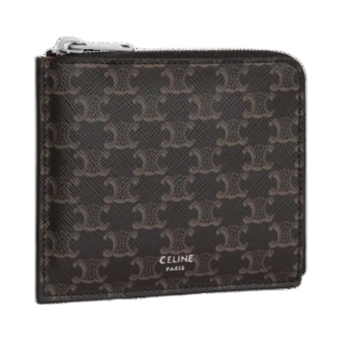 셀린느 트리옹프 캔버스 카프스킨 리무버블 카드 홀더 지퍼 퍼스 블랙(Celine Zipped Purse with Removable Card Holder in Triomphe Canvas & Calfskin Black) - 2