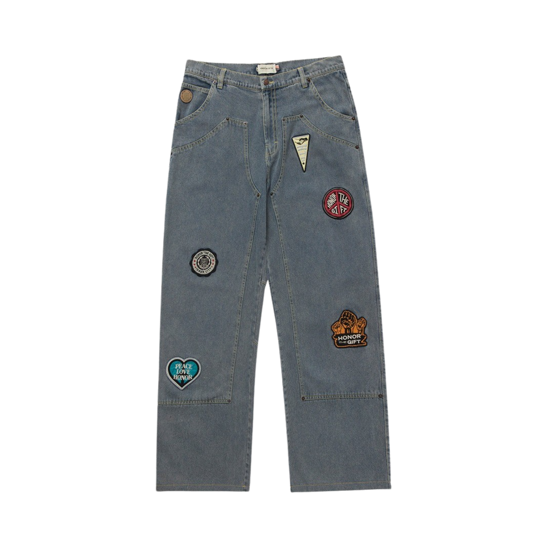 오너더기프트 패치 카펜터 팬츠 인디고