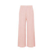 (W) Pleats Please Issey Miyake Ramie Pleats Pants Light Pink