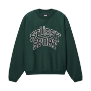 Stussy Sport Relaxed Oversized Crew Pine