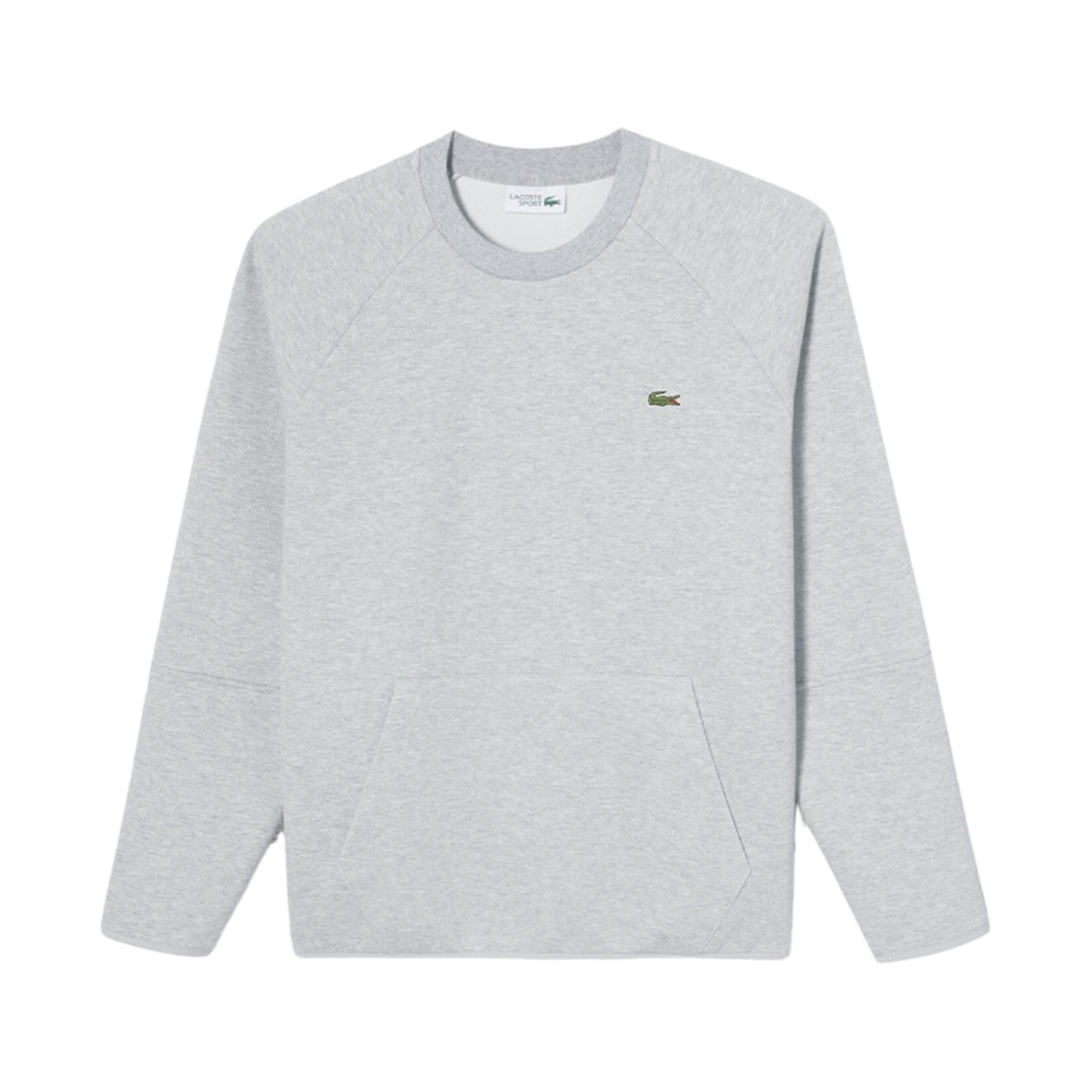 라코스테 테크니컬 크루넥 스웨트셔츠 그레이 신(Lacoste Technical Crewneck Sweatshirt Grey Chine) - 1