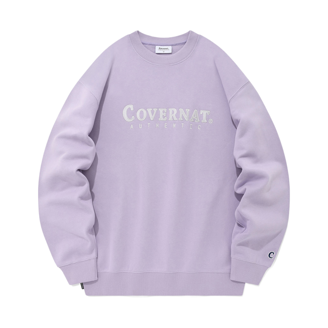 커버낫 어센틱 로고 스웨트셔츠 라벤더(Covernat Authentic Logo Sweatshirt Lavender) - 1