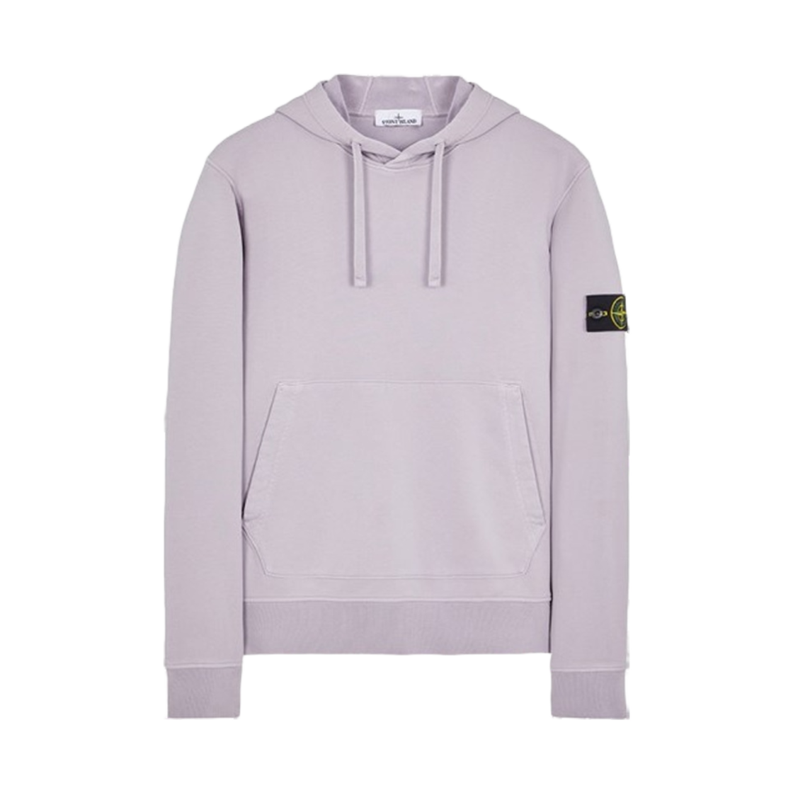 791564151-V0047 Stone Island 64151 Cotton Fleece Garment Dyed Hooded Sweatshirt Lavender - 23FW