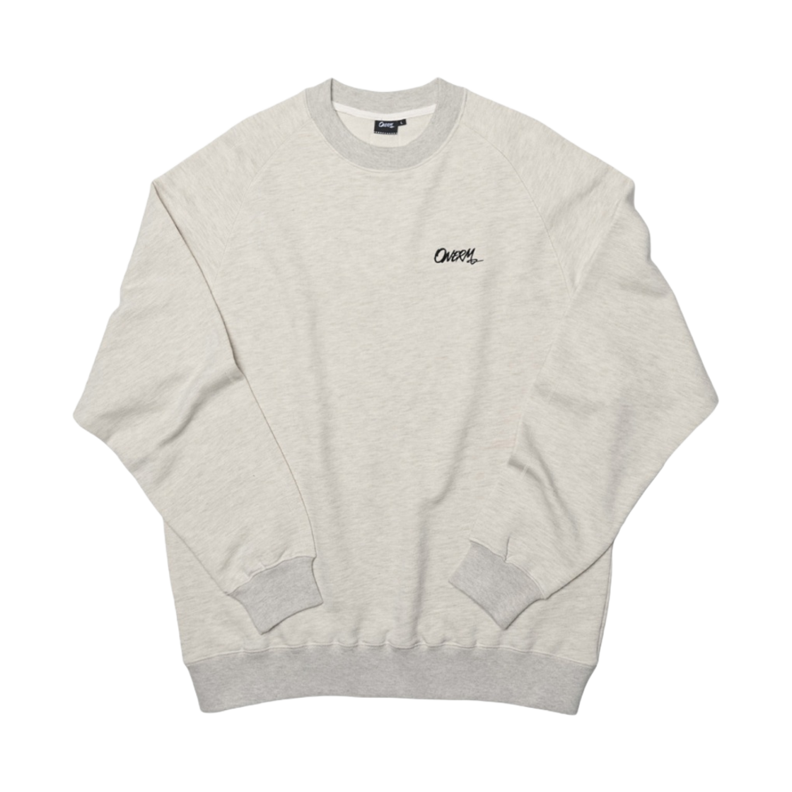 원알엠 에센셜 스웨트셔츠 멜란지 화이트(ONERM Essential Sweatshirt Melange White)