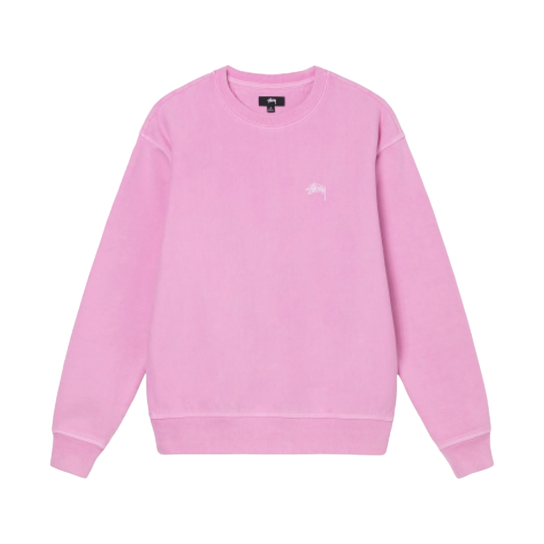 스투시 오버다이드 스탁 로고 크루넥 핑크(Stussy Overdyed Stock Logo Crew Pink) - 1