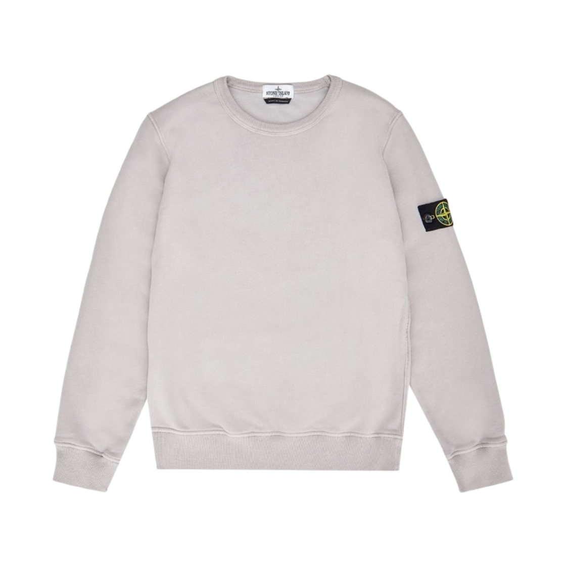 (키즈) 스톤 아일랜드 61340 코튼 플리스 크루넥 스웨트셔츠 라이트 그레이 - 22FW((Kids) Stone Island 61340 Cotton Fleece Crewneck Sweatshirt Light Grey - 22FW) - 1