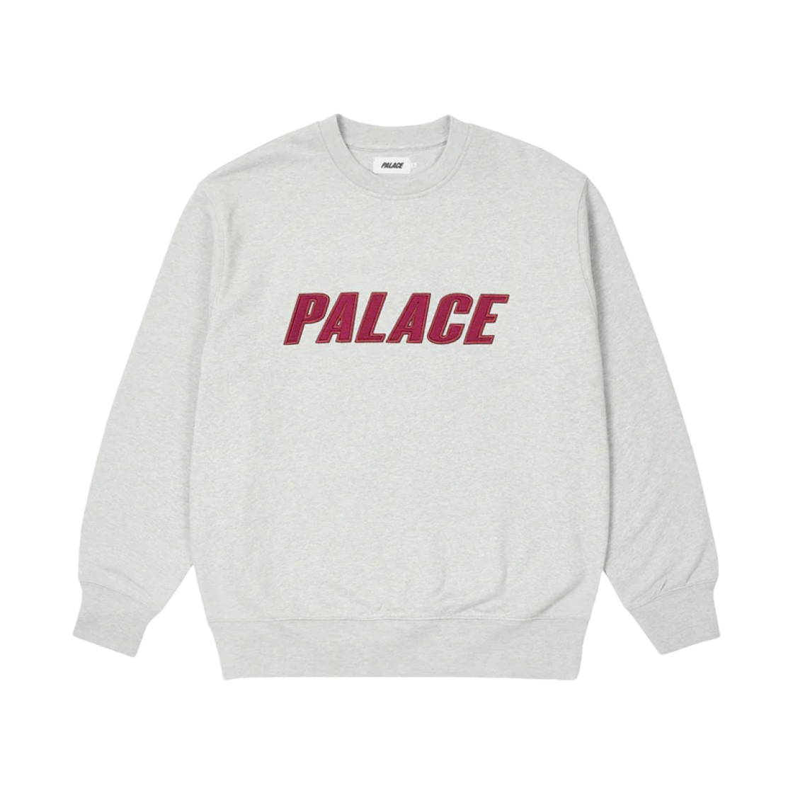 팔라스 이리디센트 아플리케 크루넥 그레이 말 - 23SS(Palace Iridescent Applique Crew Grey Marl - 23SS) - 1