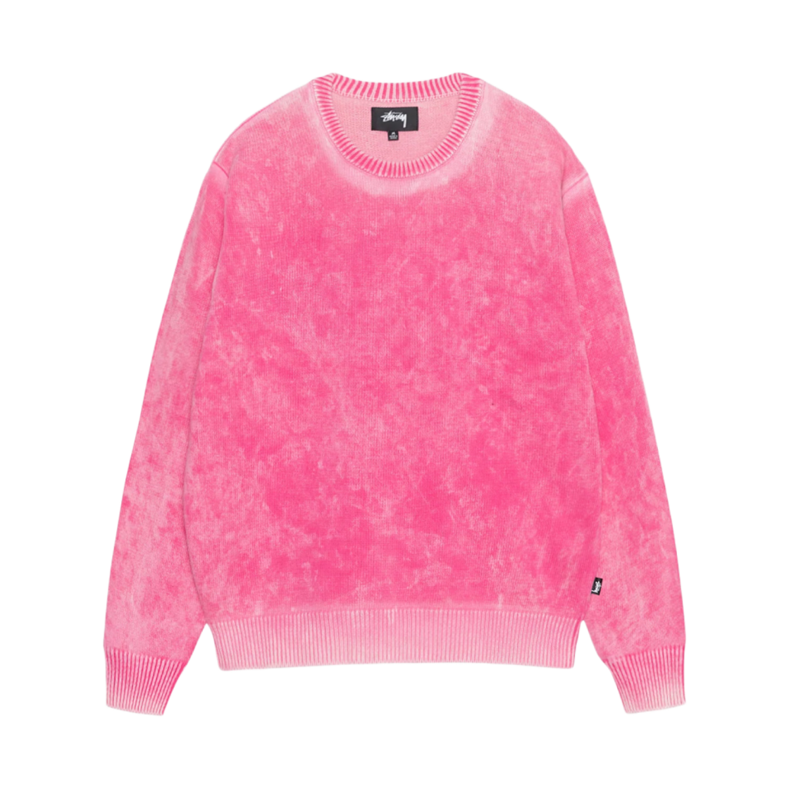 스투시 페이디드 코튼 크루넥 니트 핑크(Stussy Faded Cotton Crew Knit Pink) - 1