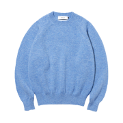 Knitted Shaggy Dog Wool 100% Round Knit Blue