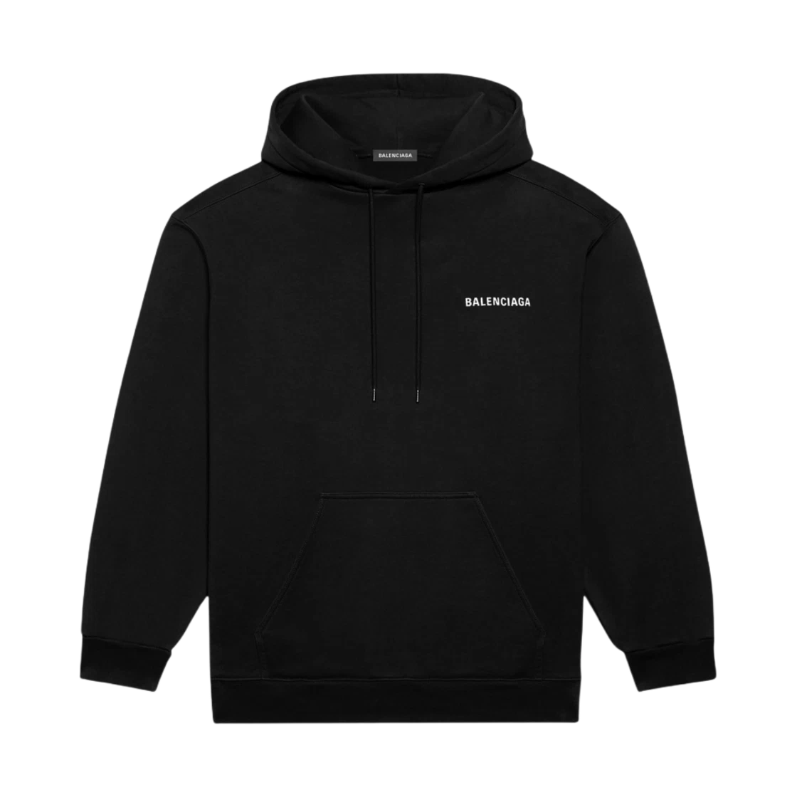 Balenciaga Balenciaga Logo Hoodie Medium Fit Black · XS