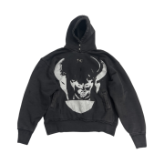Thug Club Satan Hoodie Sweat Black White