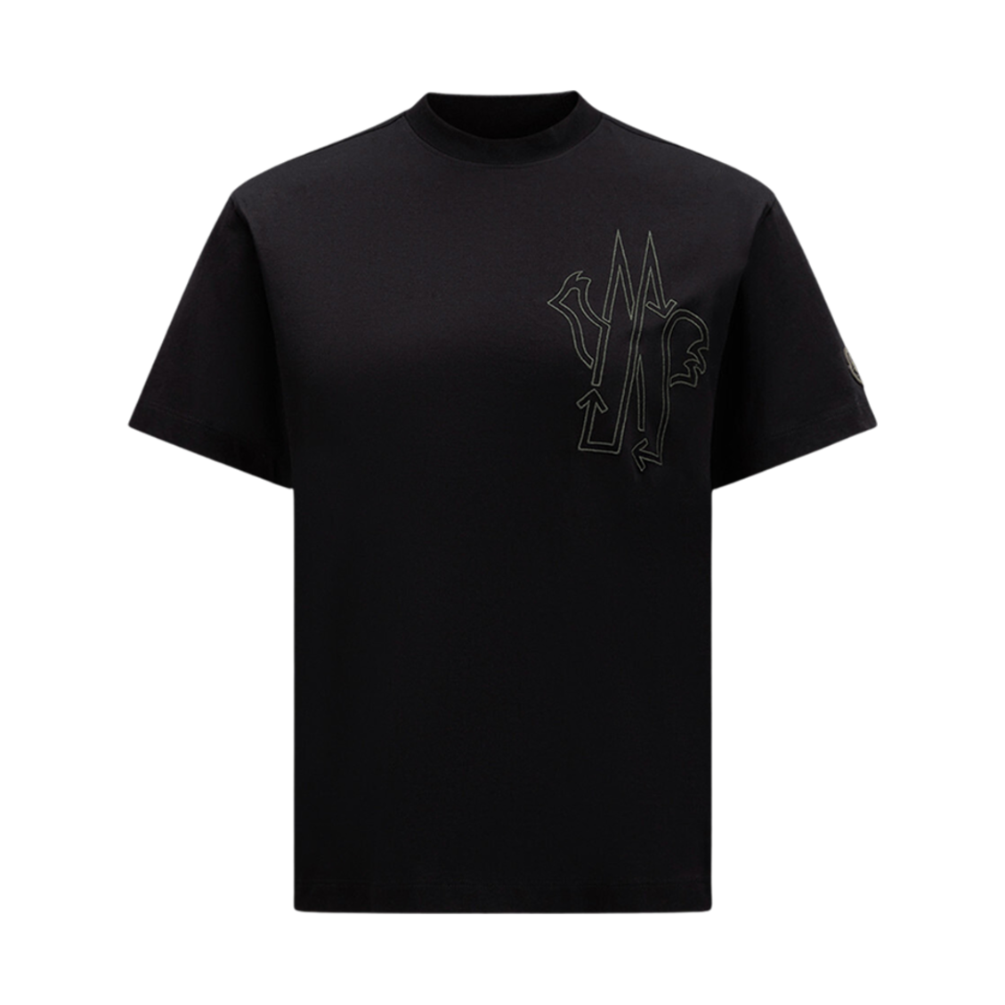 (W) 몽클레르 로고 티셔츠 블랙 - 23SS((W) Moncler Logo T-Shirt Black - 23SS) - 1