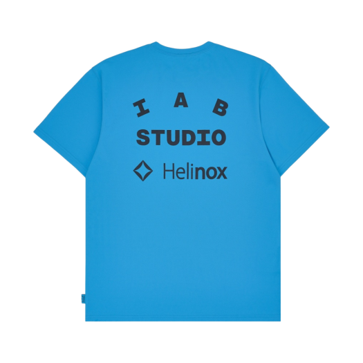 IAB Studio x Helinox T-Shirt Cyan Blue