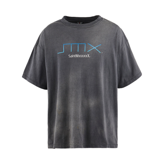 YS8-0000-003 Saint Mxxxxxx SMX S/S T-Shirt Black - 24SS