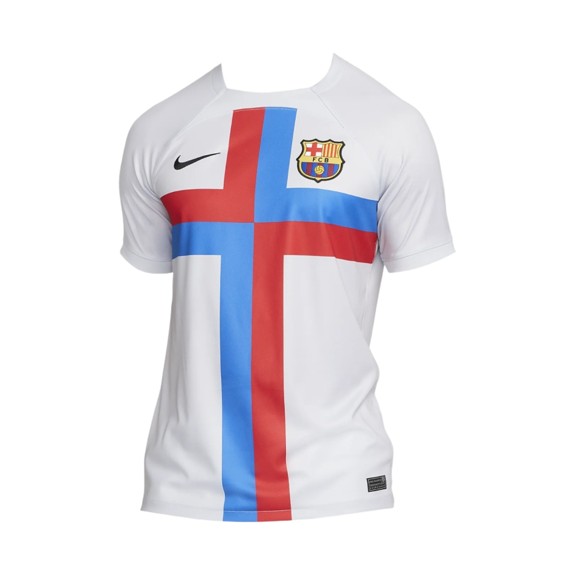 나이키 FC 바르셀로나 2021/22 드라이핏 스타디움 3rd 저지 스카이 그레이 블랙(Nike FC Barcelona 2022/23 Dri-Fit Stadium Third Jersey Sky Grey Black)