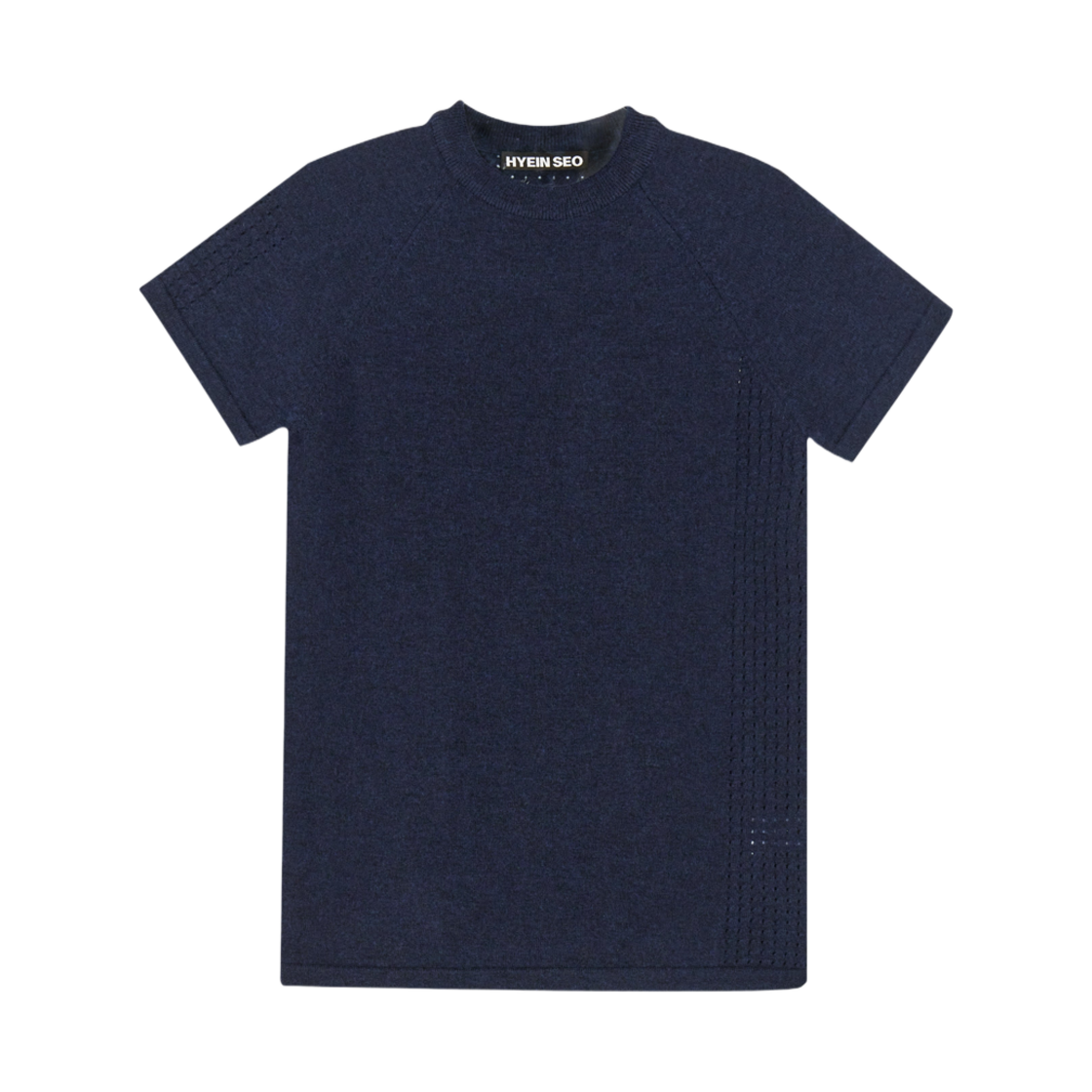 - Hyein Seo Perforated Knit Top Navy