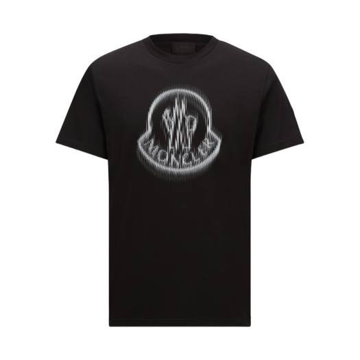 K1-091-8C00004-89A17-999 Moncler Blurred Logo Cotton T-Shirt Black - 25SS