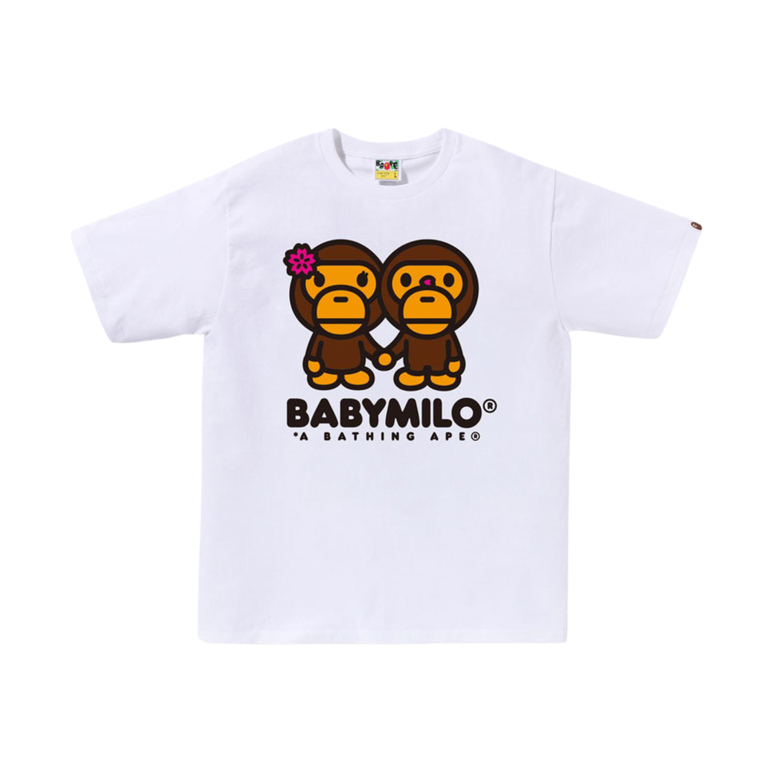 베이프 사쿠라 베이비 마일로 티셔츠 화이트(BAPE Sakura Baby Milo T-Shirt White)