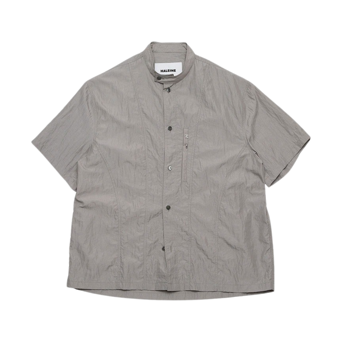 알렌느 바이커 디테일 3D 1/2 셔츠 그레이