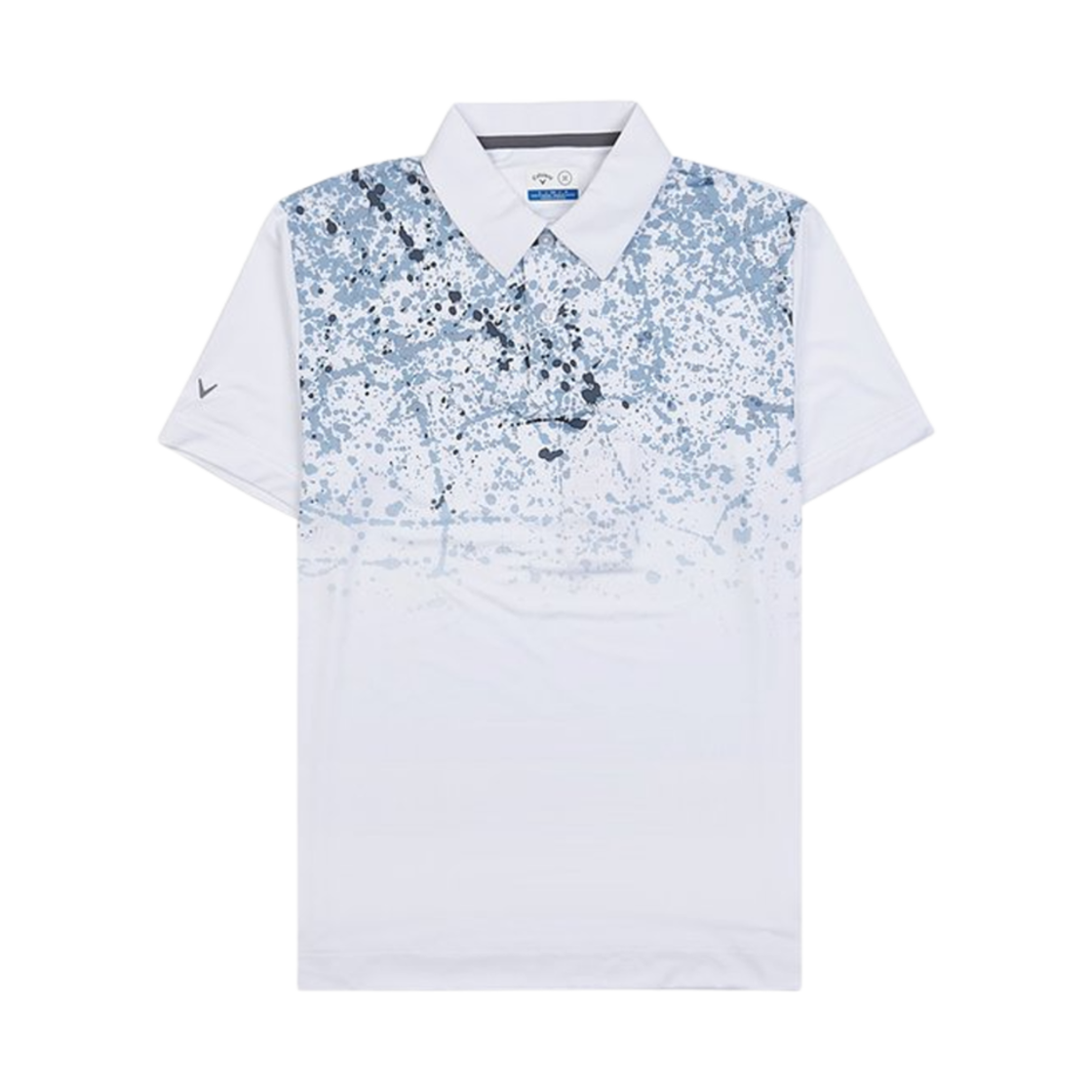 캘러웨이 프린트 폴로 셔츠 브라이트 화이트(Callaway Print Polo Shirt Bright White)
