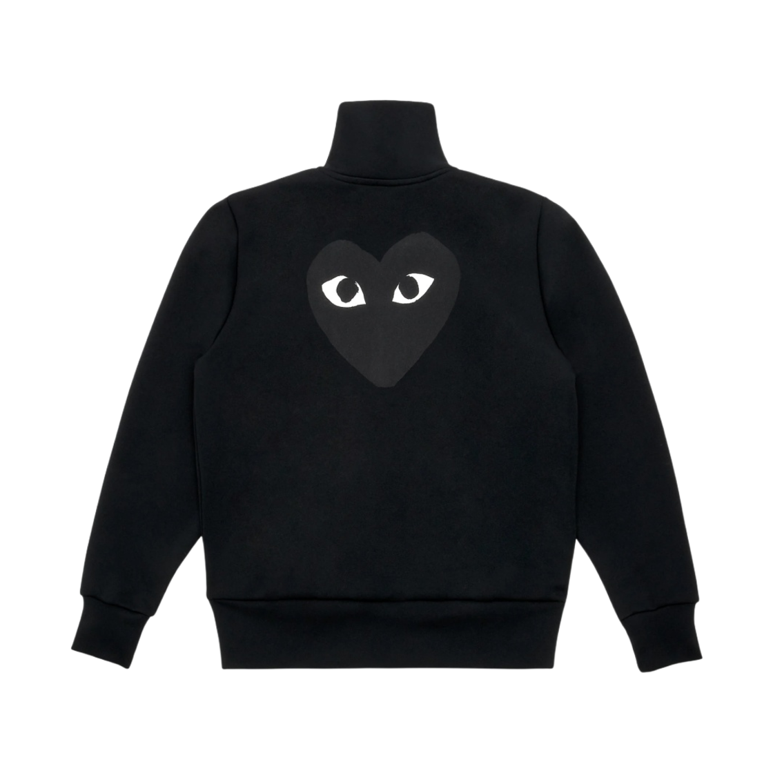 플레이 꼼데가르송 빅 블랙 하트 집업 스웨트셔츠 블랙(Play Comme Des Garcons Big Black Heart Zip-Up Sweatshirt Black)