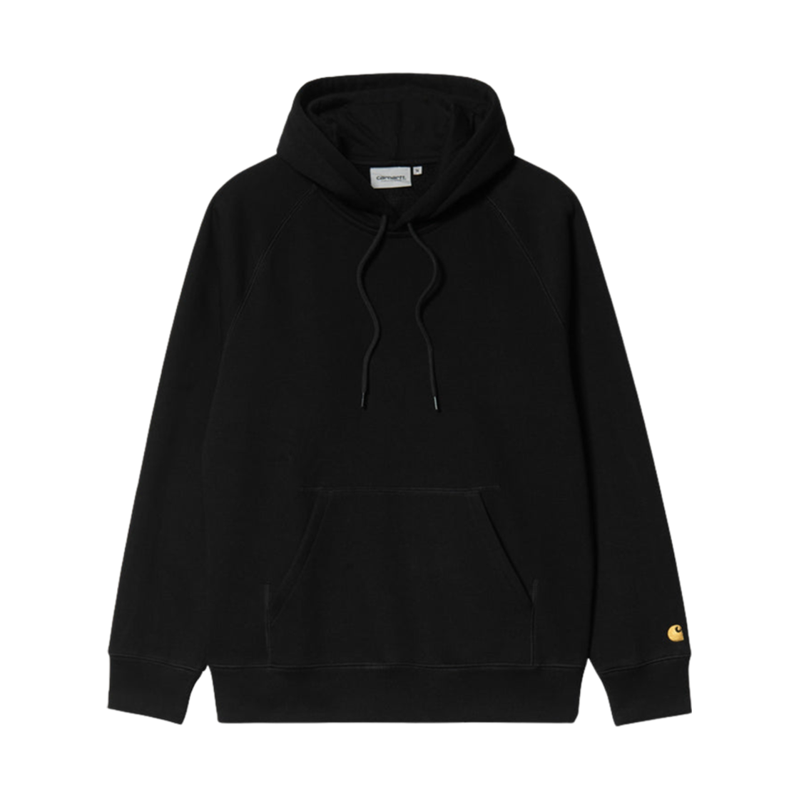 I033661-00F-XX Carhartt WIP Hooded Chase Sweatshirt Black