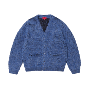 Supreme Textured Knotted Cardigan Blue - 24FW
