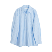 Our Legacy Borrowed Shirt Blue Rose Olden Stripe