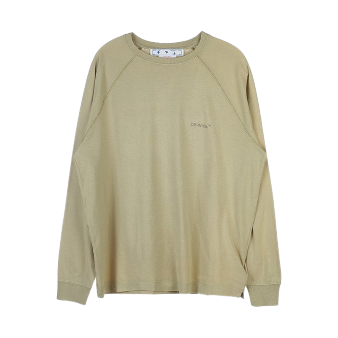 오프화이트 디아그 탭 롱슬리브 티셔츠 다크 샌드(Off-White Diag Tab Long Sleeve T-Shirt Dark Sand) - 2