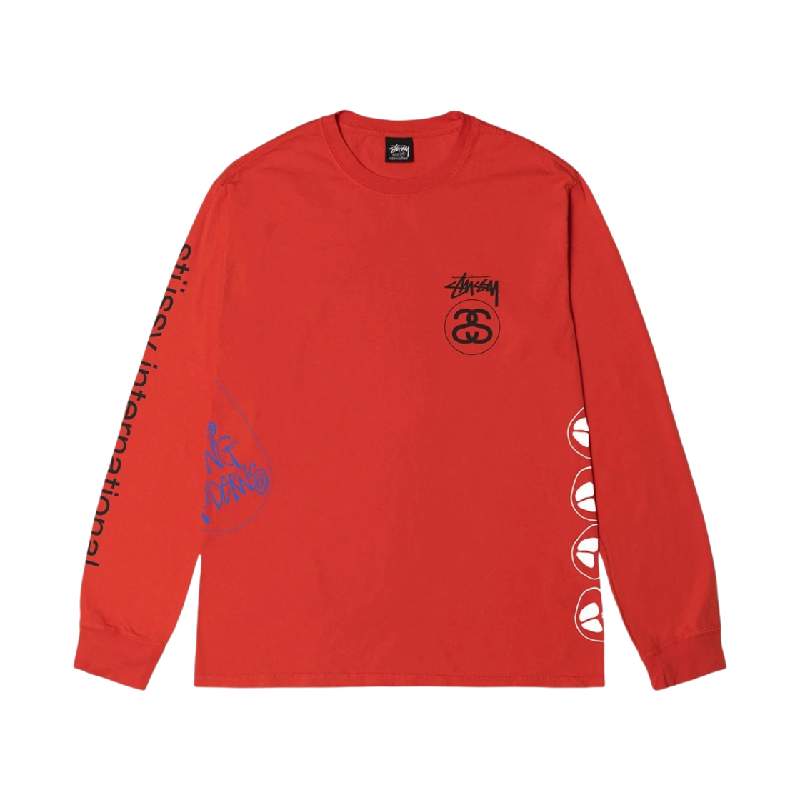 스투시 테스트 스트라이크 피그먼트 다이드 롱슬리브 티셔츠 토마토(Stussy Test Strike Pigment Dyed LS T-Shirt Tomato) - 2