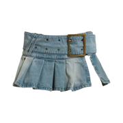 (W) Jaded London Ludlow Mini Skirt Denim