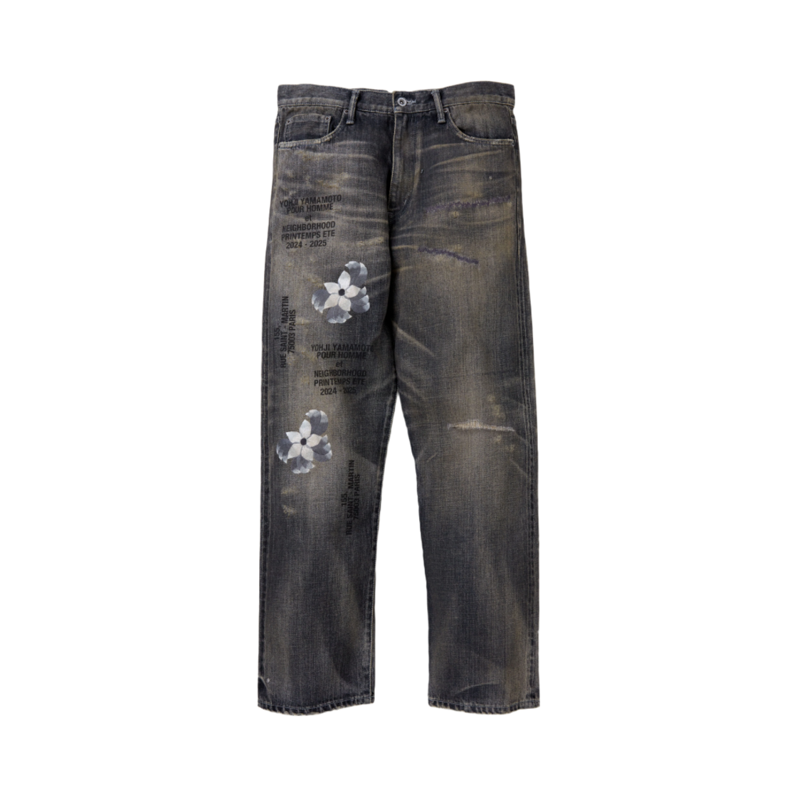 네이버후드 x 요지 야마모토 세비지 데님 DP 베이직 팬츠 블랙(Neighborhood x Yohji Yamamoto Savage Denim DP Basic Pants Black)