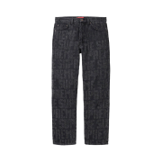 Supreme Needle Punch Regular Jean Washed Black - 23FW
