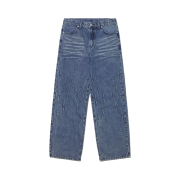 NOMANUAL K.T Denim Pants Washed Blue