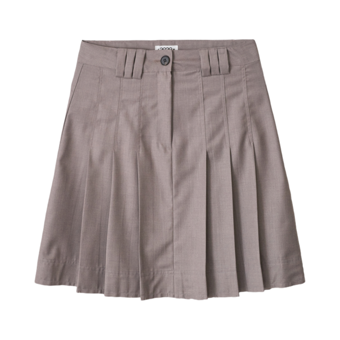 - (W) Aeae Pleats Skirt Brown