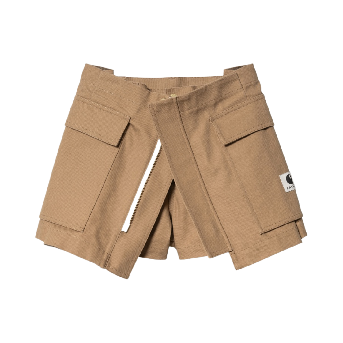 (W) 사카이 x 칼하트 WIP 덕 쇼츠 베이지((W) Sacai x Carhartt WIP Duck Shorts Beige)