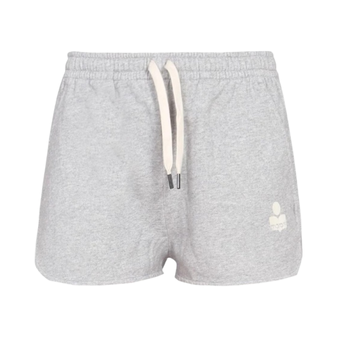 SH0022FA-A1M78E-02GY (W) Isabel Marant Mipha Logo Banding Shorts Grey - 23SS