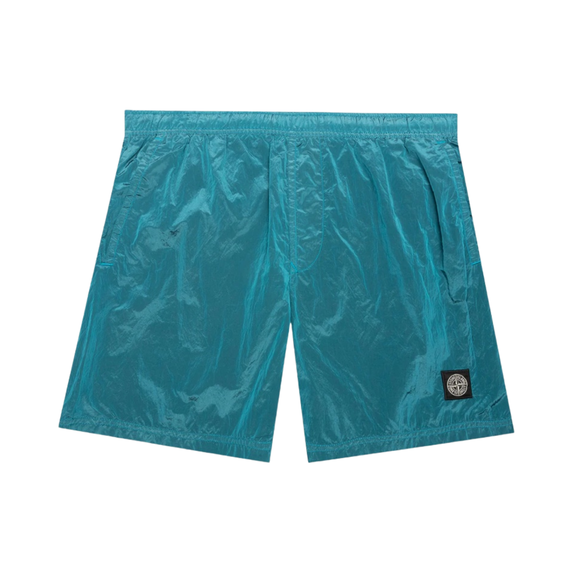 스톤 아일랜드 B0943 나일론 메탈 에코닐 재생 나일론 스위밍 트렁크 터콰이즈 - 22FW