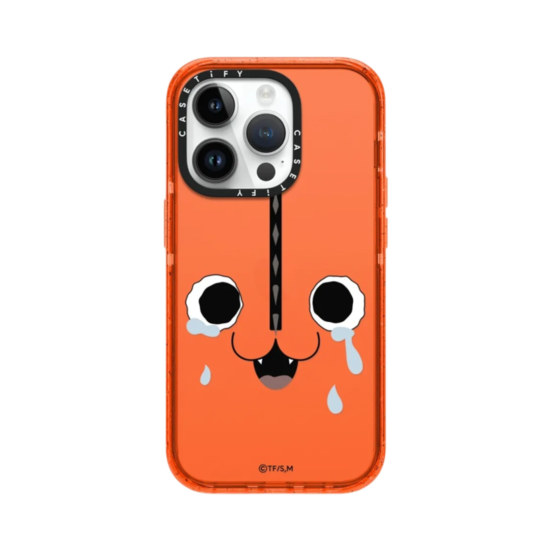 케이스티파이 x 체인소 맨 아이폰 포치타 크라잉 케이스 오렌지 | Casetify | KREAM