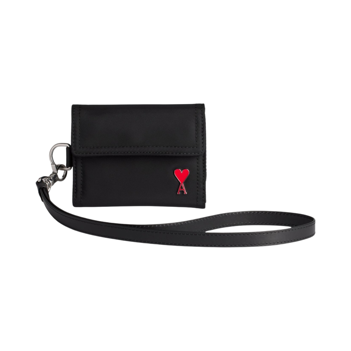 USL004-902-001 AMI de Coeur Velcro Wallet in Nylon Black