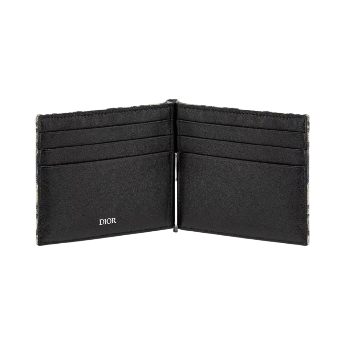 디올 지갑 빌 클립 베이지 블루 디올 오블리크 자카드(Dior Wallet Bill Clip Beige Blue Dior Oblique Jacquard) - 2
