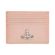 Vivienne Westwood Pearlised Leather Card Holder Pink