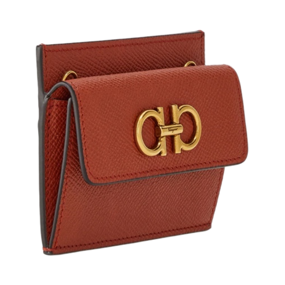페라가모 간치니 체인 크레딧 카드 홀더 라마스(Ferragamo Gancini Chain Credit Card Holder Ramas) - 2