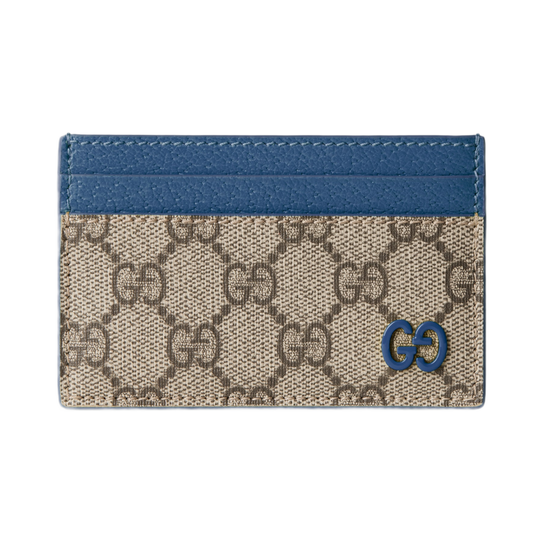 구찌 바이컬러 GG 카드 케이스 베이지 다크 브라운(Gucci Bi-Color GG Card Case Beige Dark Brown) - 3