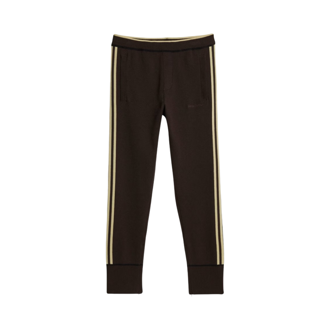 아디다스 x 웨일스 보너 스테이트먼트 니트 팬츠 다크 브라운 - US 사이즈(Adidas x Wales Bonner Statement Knit Pants Dark Brown - US Sizing)