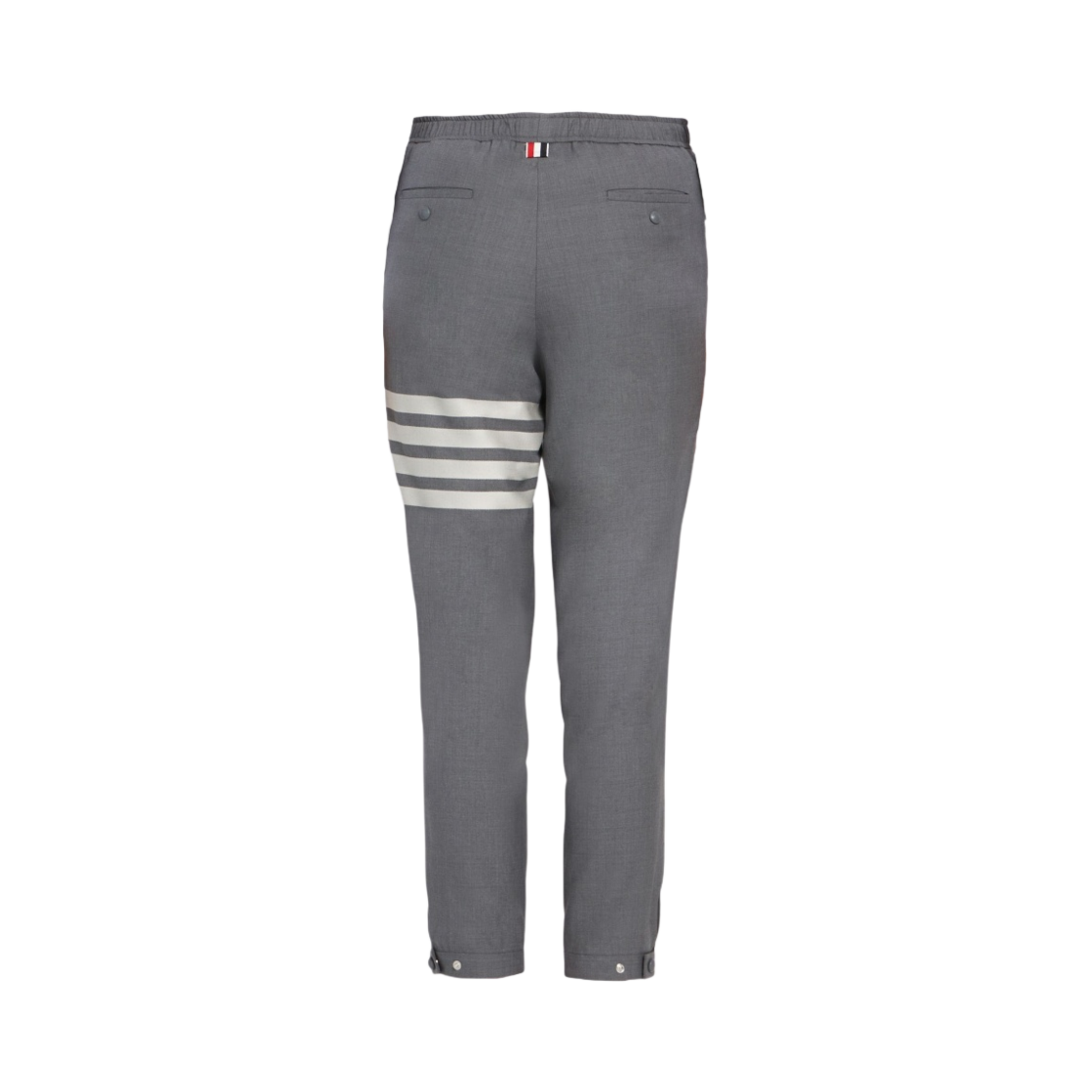 톰브라운 플레인 위브 수팅 스냅 프론트 트랙 팬츠 미디움 그레이(Thom Browne Plain Weave Suiting Snap Front Track Pants Medium Grey) - 2