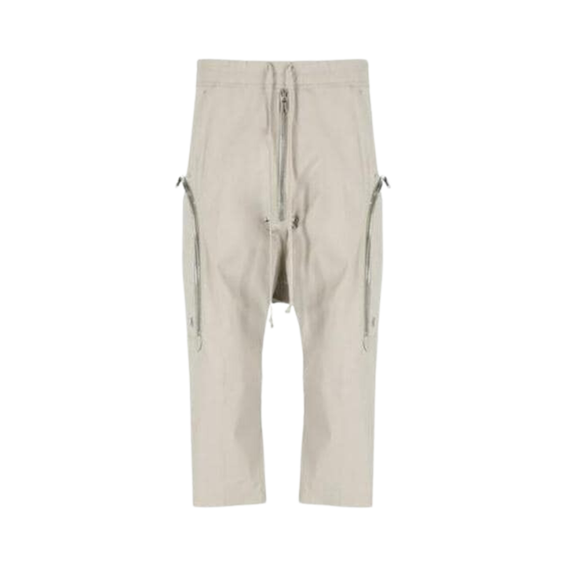 RU01D3348-TE-08 Rick Owens Zipper Detailed Drawstring Pants Pearl