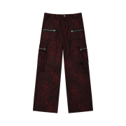 PHOS333 Moldy Versatile Zipper Pants Burgundy