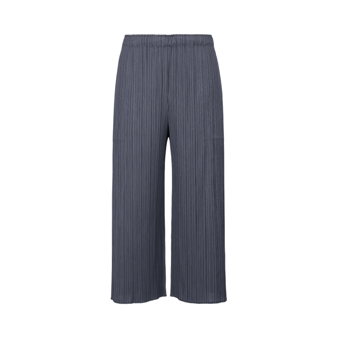 (W) 플리츠 플리즈 이세이 미야케 MC 어거스트 팬츠 그레이시 네이비((W) Pleats Please Issey Miyake MC August Pants Grayish Navy) - 1