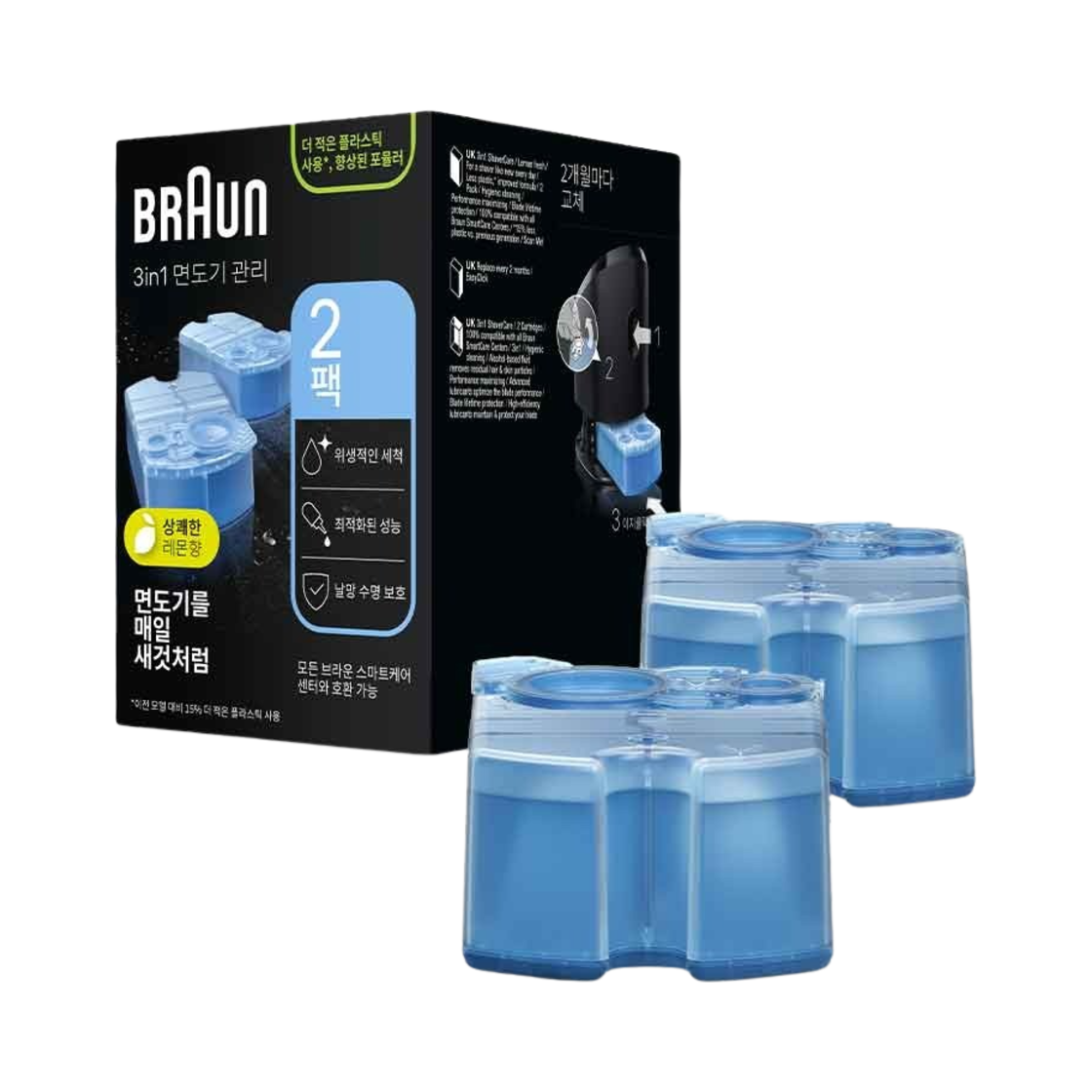4987176176714 Braun Shaver 3 in 1 Clean & Renew Cartridge CCR2